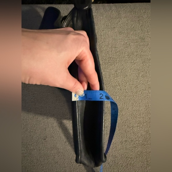 Vintage Coach Bag Black Leather - Picture 14 of 16